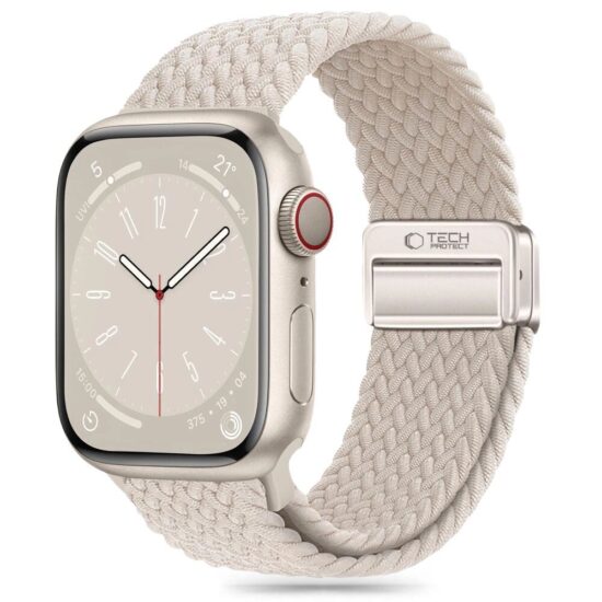 Бежова плетена каишка за Apple Watch